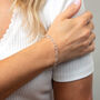 Delicate Sterling Silver Heart Bracelet, thumbnail 1 of 5