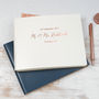 Personalised Leather Bound Wedding Guest Book, thumbnail 10 of 11
