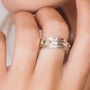 Rajalita Love Emerald Silver Spinning Ring, thumbnail 2 of 12