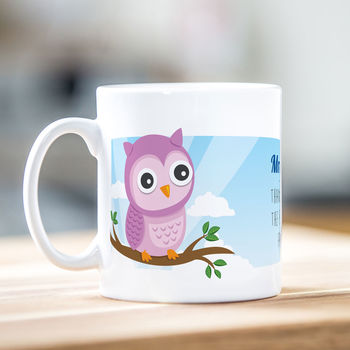 Personalised Teacher Mug, Owl Design, 5 of 10