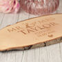 Wedding Mr And Mrs Log Wood Slice Sign Gift, thumbnail 2 of 3