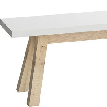 Vox 4 You Dining Bench In White, 4 of 4