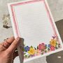 Whimsical Floral Letter Writing Set, thumbnail 2 of 9