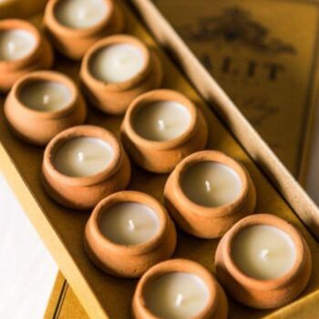 Box Of 10 Hand Crafted Rahul D'light Candles, 2 of 8