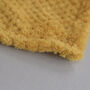 Personalised Mustard Honeycomb Baby Blanket, thumbnail 7 of 7