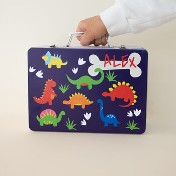 Personalised Dinosaurs Lunchbox Storage Tin, 2 of 6