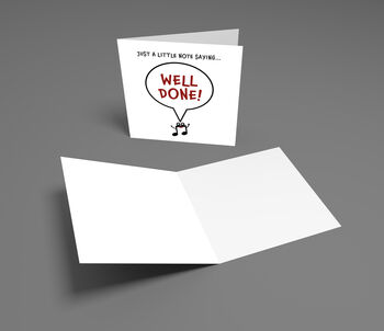 Little Note Saying Well Done Card, 3 of 5