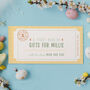Personalised Book Of Easter Giftable Tickets, thumbnail 1 of 10