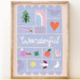 Be Wonderful Children's Room Print, thumbnail 1 of 3