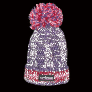 Berries Cable Reflective Super Bobble Hat, 4 of 5