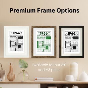 1966 Personalised 60th Birthday Golf Print, 5 of 10