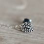 Tiny Pine Cone Charm Necklace, thumbnail 2 of 12