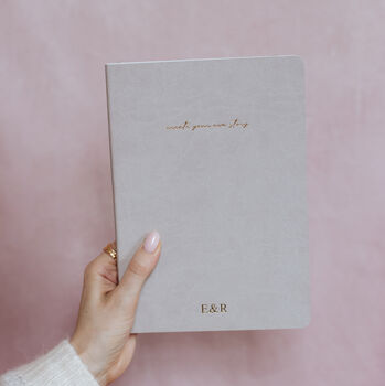 Soft Touch Notebook/Personalised Gift, 5 of 8