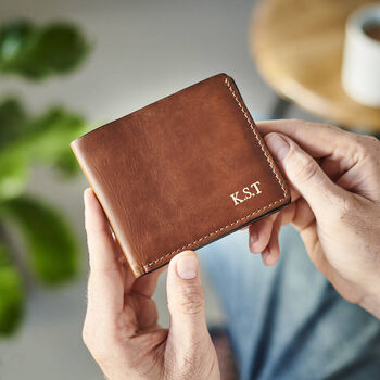 Personalised Leather Wallet With Metal Photo, 5 of 5