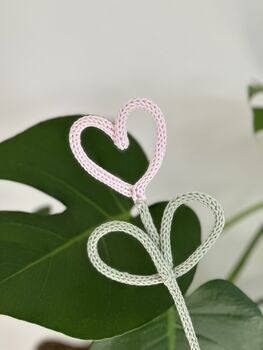 Knitted Wire Heart Stem, 2 of 5