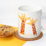 Giraffe Couple 'Selfie' Personalised Mug, thumbnail 5 of 8