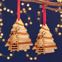 Hanging The Star Personalised Christmas Tree Decoration, thumbnail 5 of 5