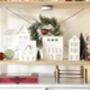 All White Christmas Village Decor, thumbnail 8 of 9