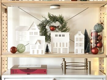 All White Christmas Village Decor, 8 of 9