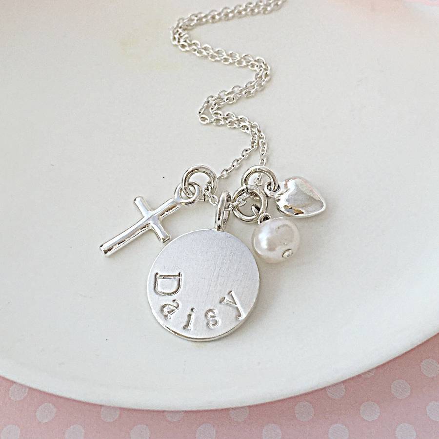 Silver Christening Necklace By Sophie Jones Jewellery