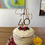 Personalised Mirrored Acrylic Birthday Cake Topper, thumbnail 1 of 3