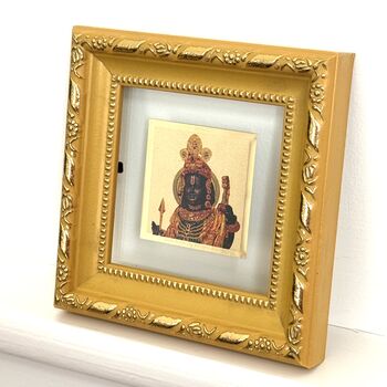 Mini Hindu God Frame– Home Temple Gift– Spiritual Decor, 2 of 12