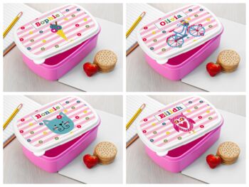 Personalised Girl's Lunch Box, 3 of 12