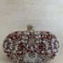 Maroon Handcrafted Embroidered Oval Clutch Bag, thumbnail 8 of 10