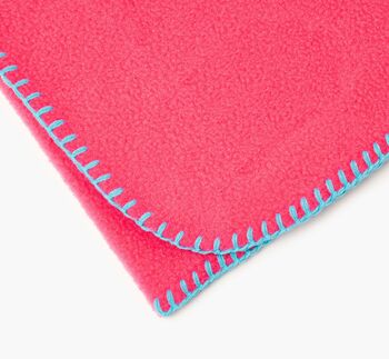 Hot Pink Fleece Dog Blanket, 2 of 4
