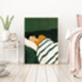 Female Sleeping Portrait Art Print, thumbnail 3 of 3