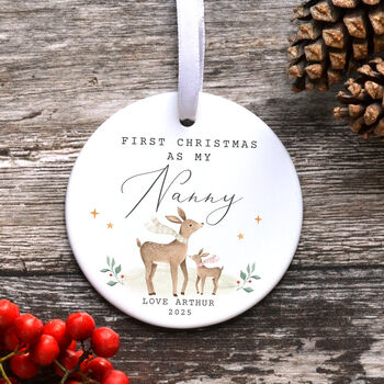 Personalised First Christmas As Nanny Grandad Ornament, 11 of 11