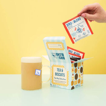 Tea And Biscuits Tea Bag Selection Gift Cube, 3 of 7