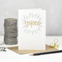 Yipee Congratulations Wooden Words Card, thumbnail 1 of 3