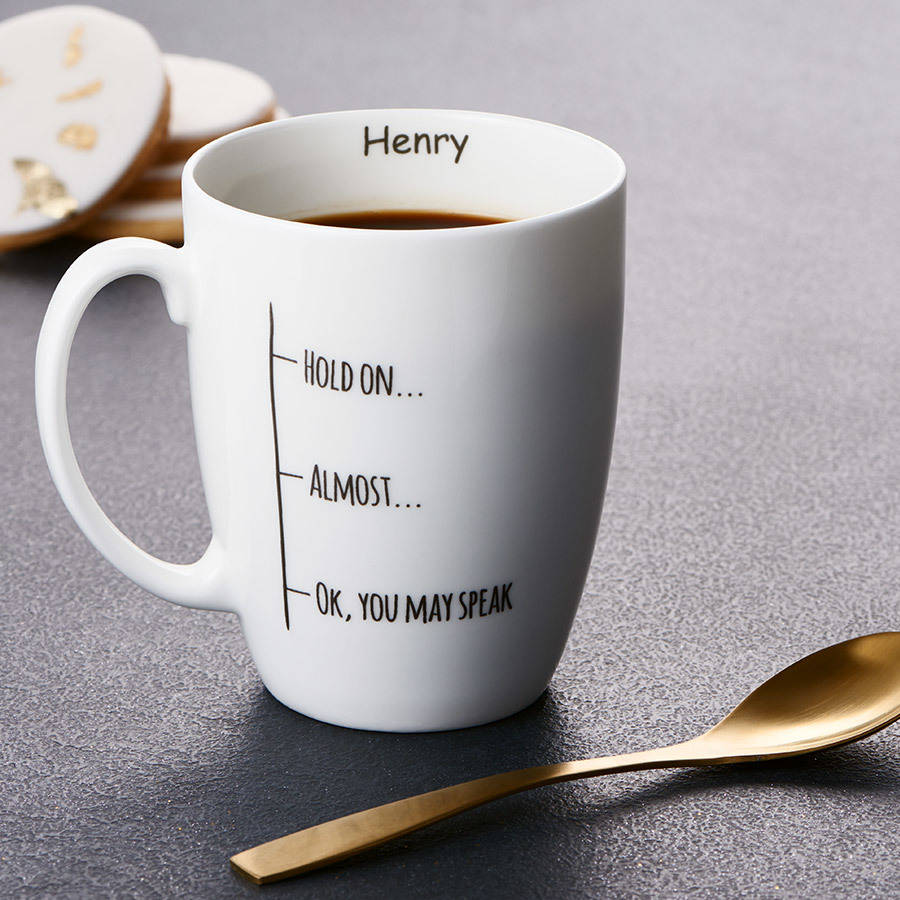 personalised coffee mug by my 1st years | notonthehighstreet.com