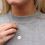 Personalised Silver Birthstone Star Or Heart Pendant, thumbnail 6 of 7