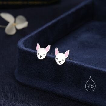 Orecchini Chihuahua In Argento 925 – Gioiello Originale Per Amanti Dei Cani