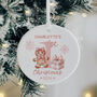 Personalised Pink Or Blue Baby's 1st Christmas Bauble, thumbnail 1 of 7