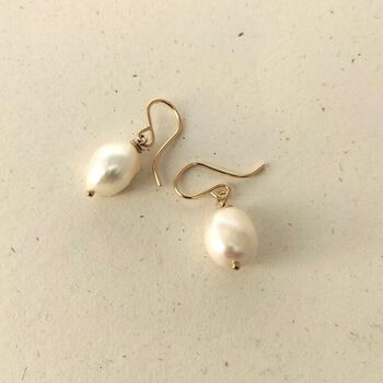 Classic Pearl Drop Earrings, 2 of 4