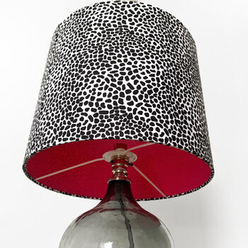 Black And White Dalmatian Spot Drum Lampshade, 2 of 9