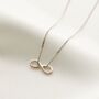9ct Gold Endless Love Infinity Necklace, thumbnail 2 of 6
