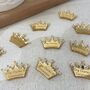 King Charles Coronation Gold Crown Shaped Confetti, thumbnail 4 of 5