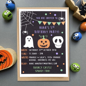 Personalised Thank You Halloween Cards, 3 of 3