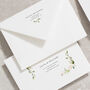 White Floral Concertina Wedding Invitations, thumbnail 4 of 8