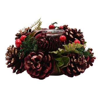 Plum And Gold Regal Tidings Tea Light Candle Holder, 4 of 9