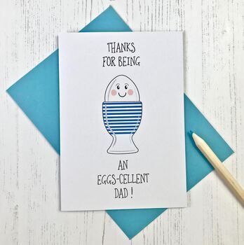 Eggscellent Dad Thank You Card, 2 of 2