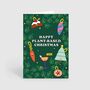 Plant Based Vegan Funny Cute Happy Christmas Card, thumbnail 2 of 2