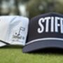 Golf Baseball Cap “Stiff” 3D Embroidered, Rope Detailing, Blue, Black Or White, thumbnail 10 of 12