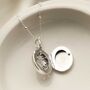 Sterling Silver Vintage Oval Locket Necklace, thumbnail 4 of 9