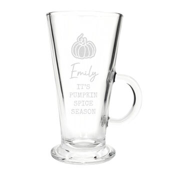 Personalised Trick‑Or‑Treat Pumpkin Latte Glass, 4 of 4