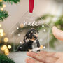 Pet's First Christmas Photo Ornament Custom, thumbnail 1 of 8